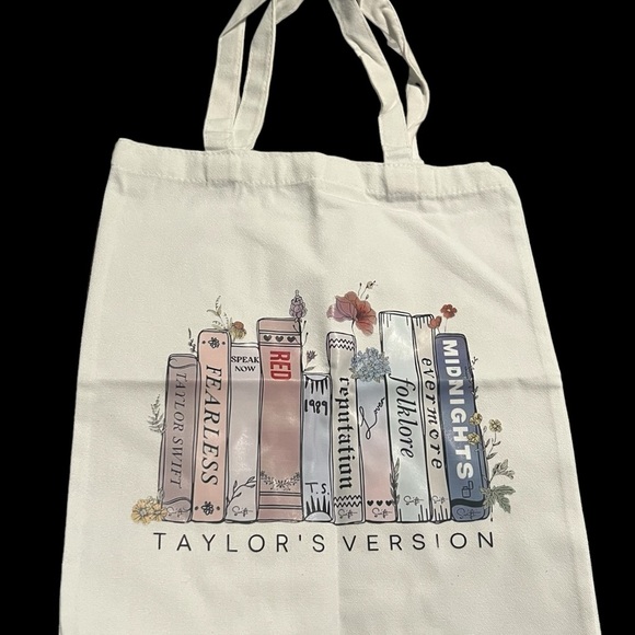 Taylor's Version/Taylor Swift Vintage Books Canvas Shoulder Bag/Handbag | NEW!📚 - Picture 1 of 6